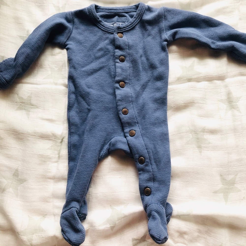 L’ovedbaby newborn/preemie thermal footie overalls